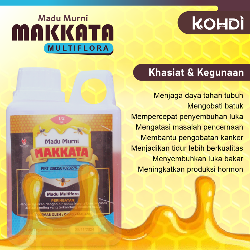 MADU MURNI MAKKATA (MULTIFLORA 500gr)