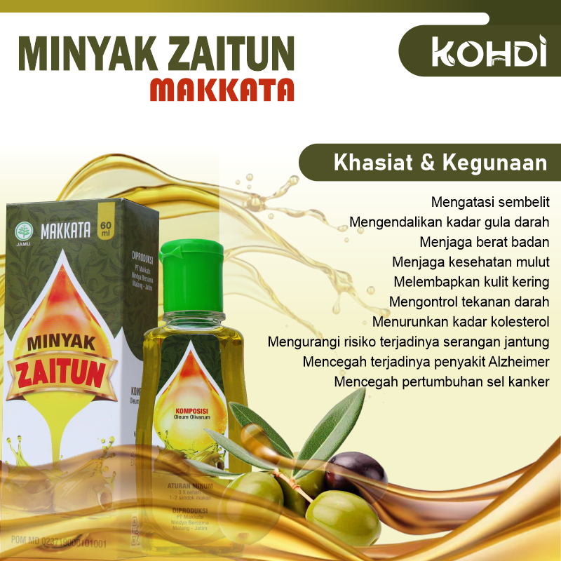 MAKKATA MINYAK ZAITUN 60ml