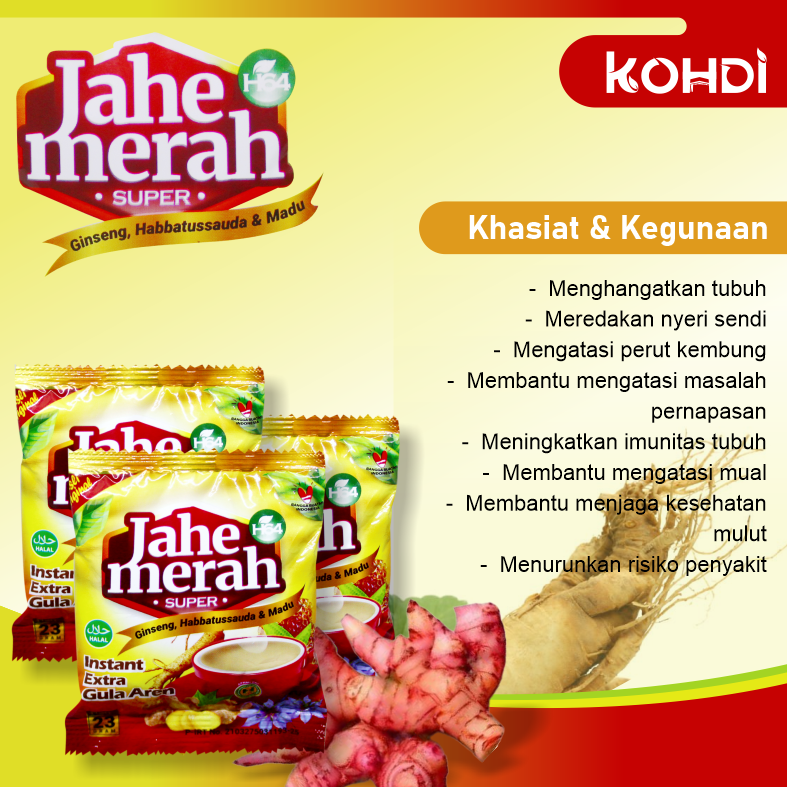 JAHE MERAH SUPER H64 (per renceng)