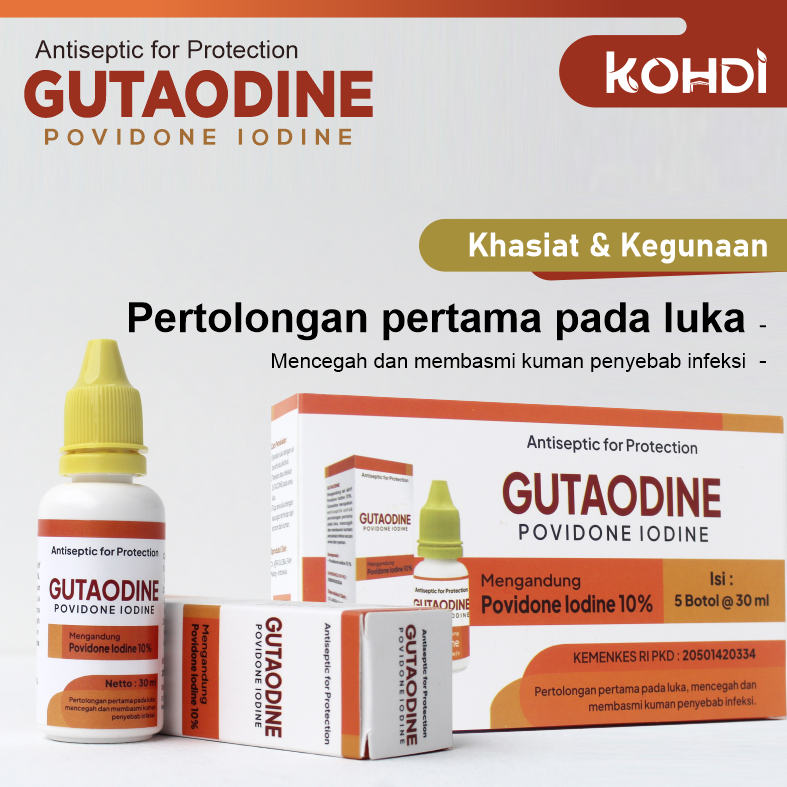 GUTAODINE 30 ML @ PACK 5 BOTOL