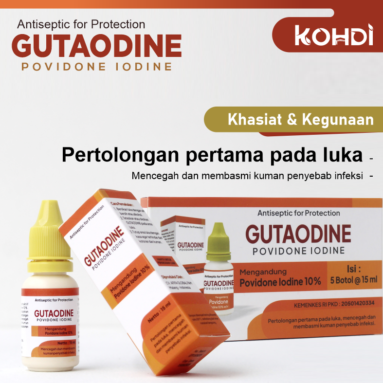 GUTAODINE 15 ML @ PACK 5 BOTOL