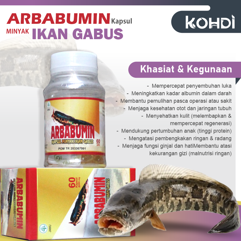 ARBABUMIN KAPSUL MINYAK IKAN GABUS
