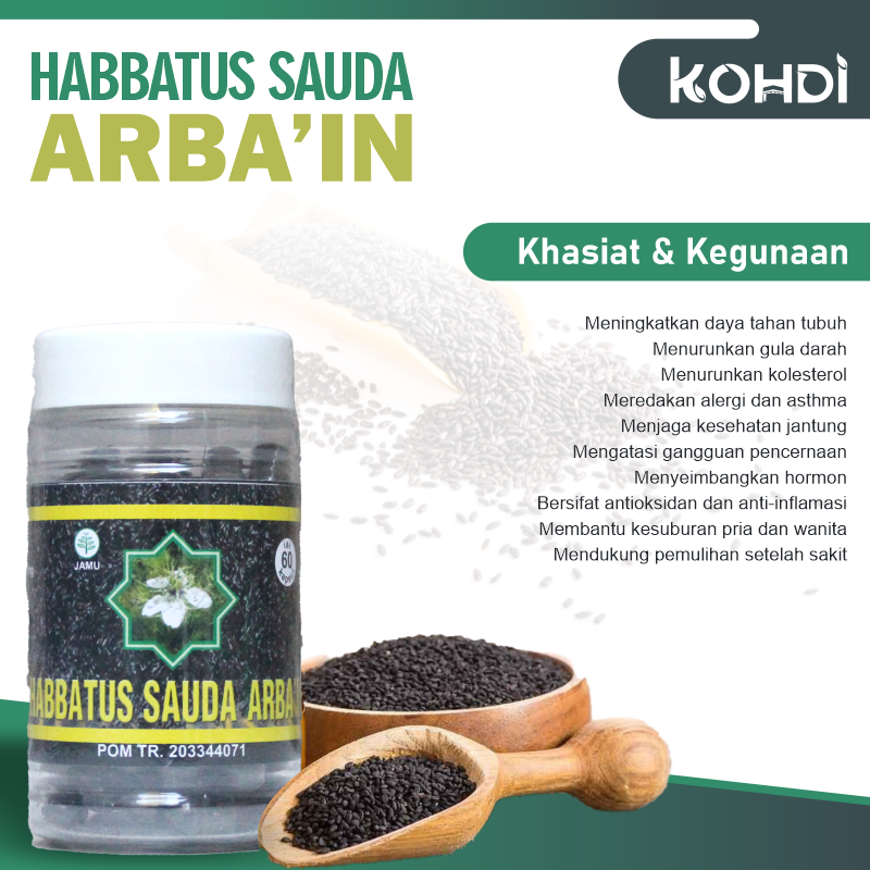 HABBATUS SAUDA ARBA'IN (Bubuk dlm Kapsul)