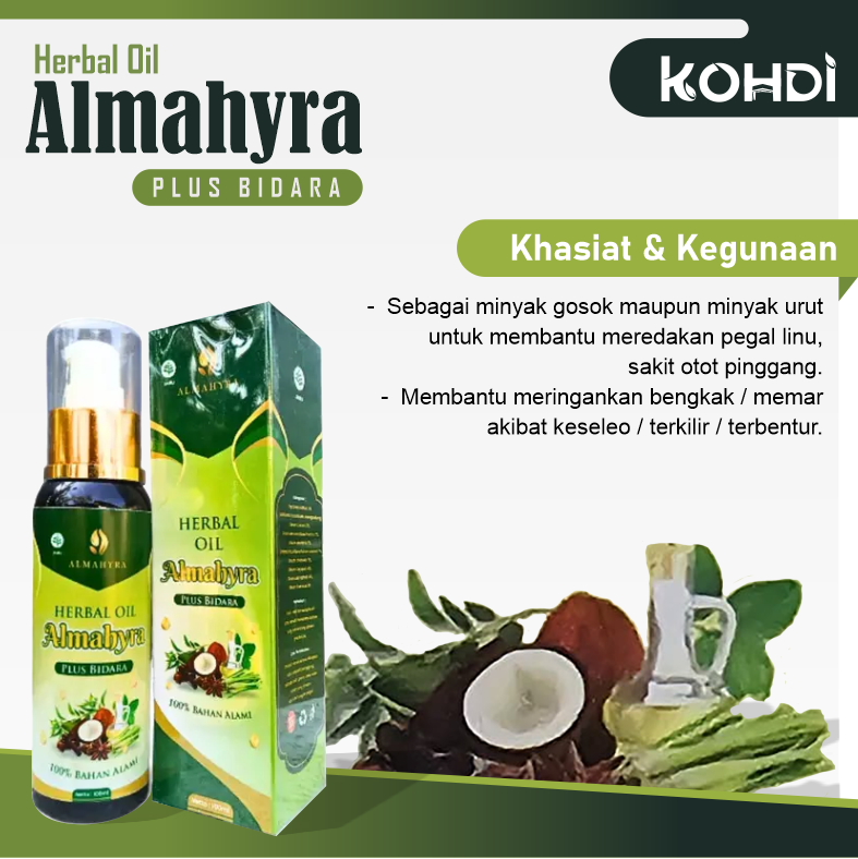 ALMAHYRA HERBAL OIL PLUS BIDARA 100ML